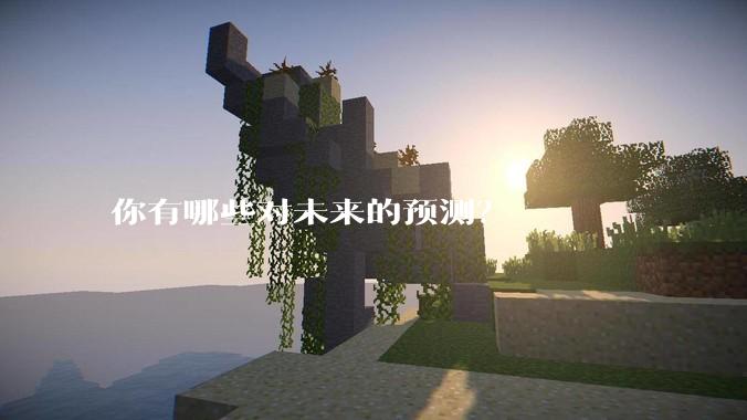你有哪些对未来的预测？